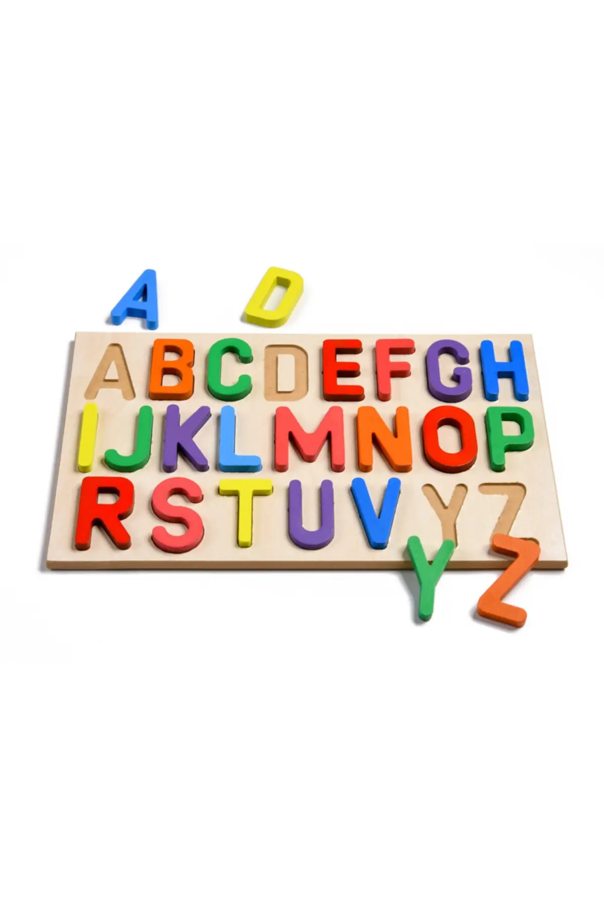 Wooden Alphabet & Figures of the 1 In Puzzle Learning Educational Toy for Children