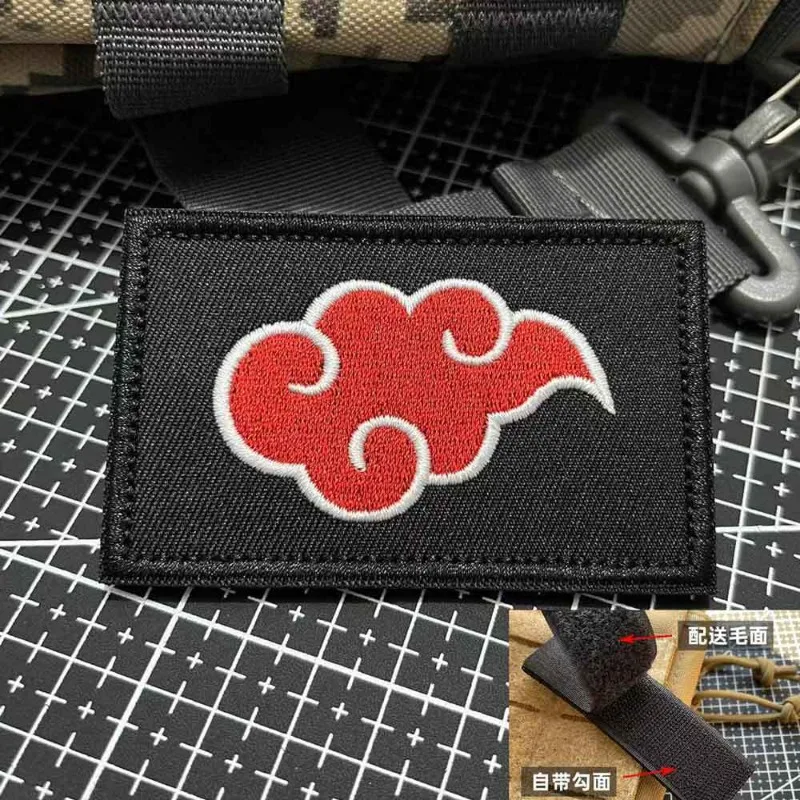 جديد ناروتو شخصية ثنائية الأبعاد Akatsuki النينجا المطرزة التصحيح الإبداعية أنيمي البضائع شارة الفيلكرو هدية عيد