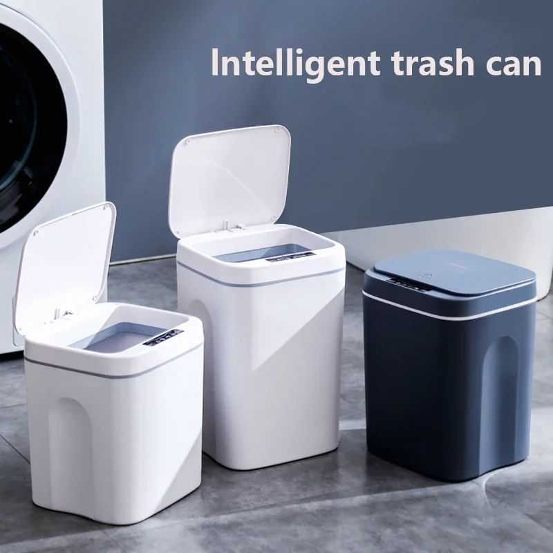 home Inteligente Sensor Automatic Dustbin Nordic Sensor  Garbage Can Waste Bins smart trash bin with bag dust bin