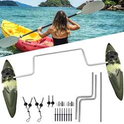 1Pair Kayak Stabilizer,Balance Parts,Kayak Outriggers&Stabilizers System Kit with Installation Accessories and Sidekick Arms Rod