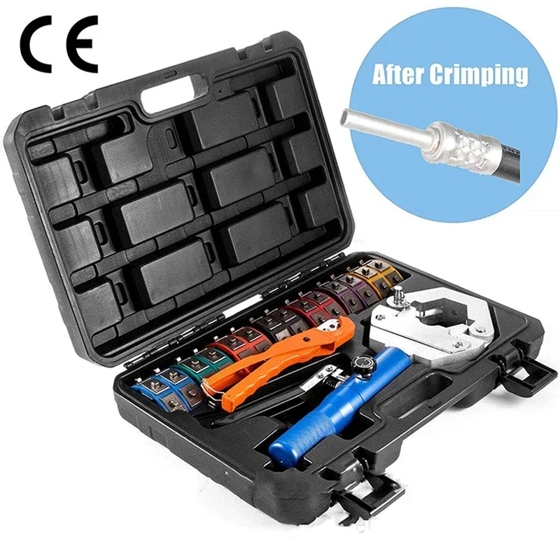 Portable Car Air-Conditioning Pipe Pressing Machine Manual Hydraulic Hose Repairing Air-Conditioning Pipe Crimping Tool