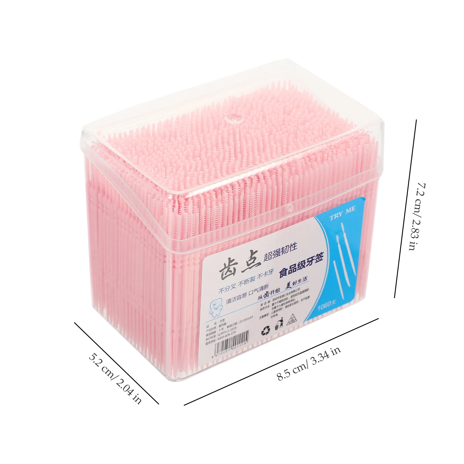 1060 peças palitos de plástico descartáveis limpadores interdentais para fio dental al higiene eco amigável grau alimentício pp tamanho de viagem