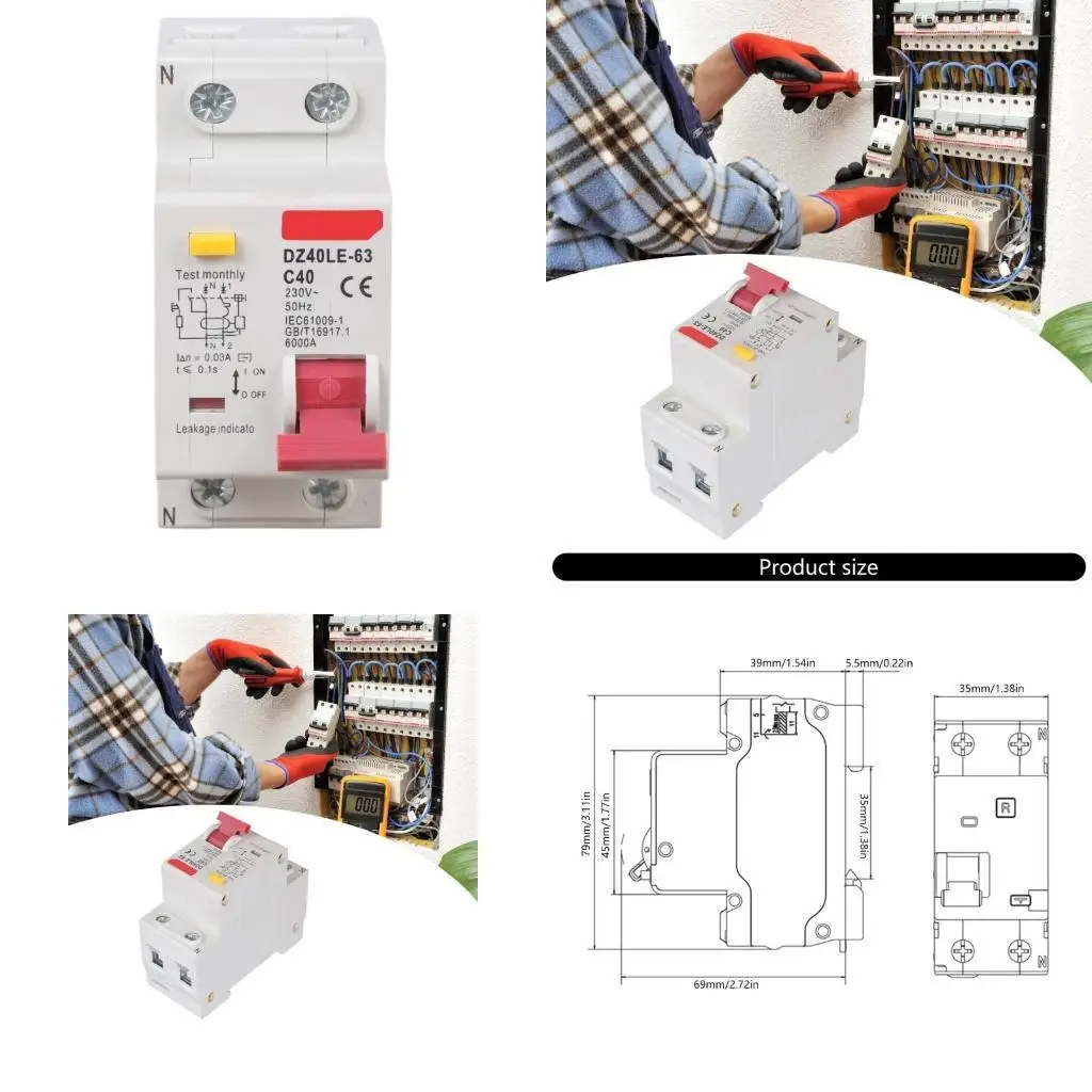 

652F DIN Mount Enduring 1P+N Residual Current