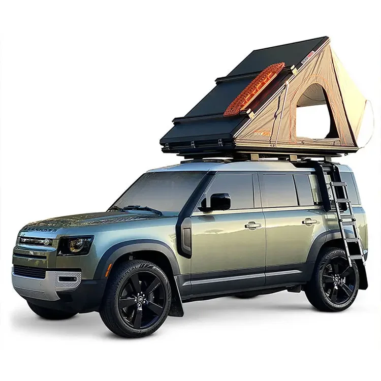 Y Camping Aluminum Rooftop Tent Car Triangle Clamshell Hard Shell For Outdoor Hiking Top Roof