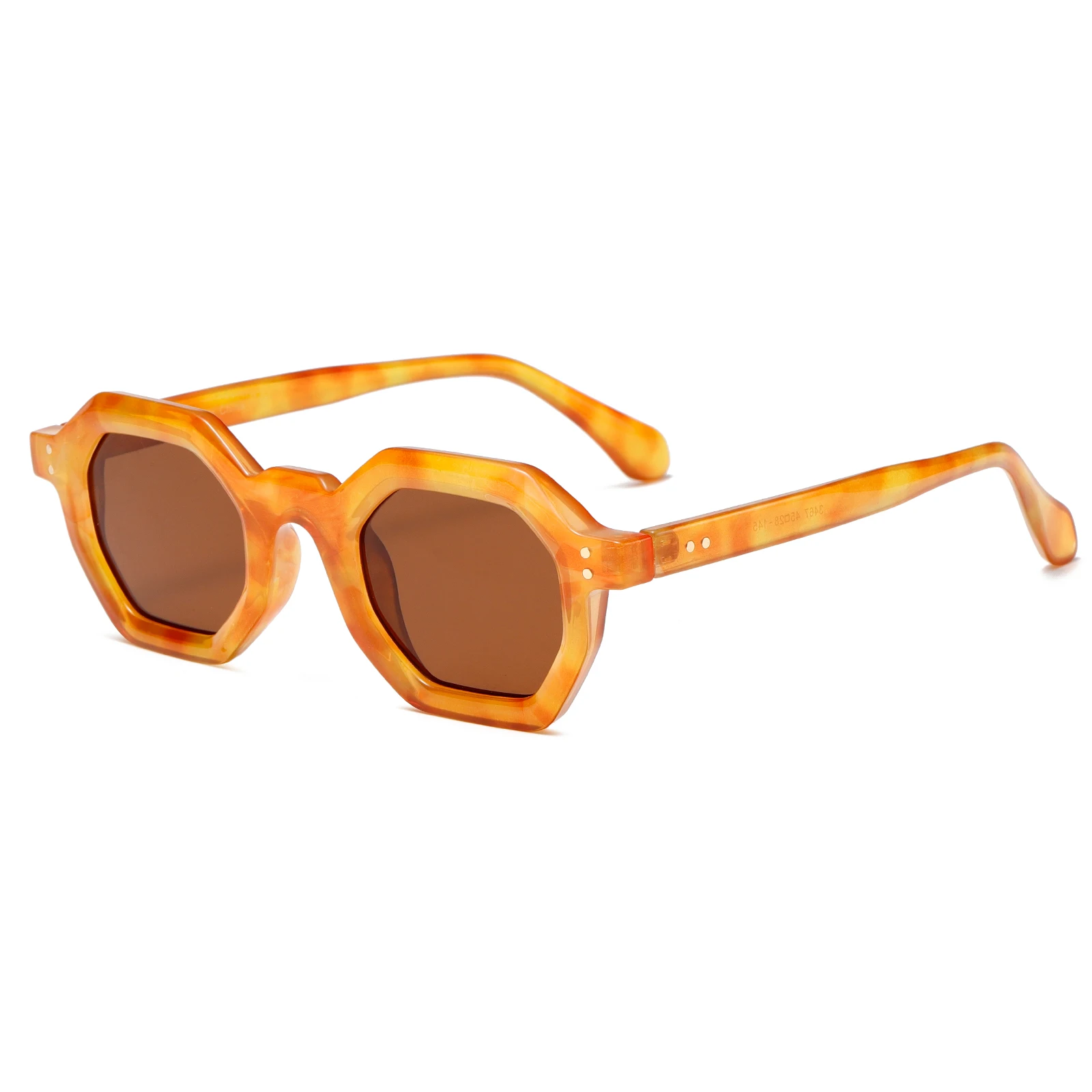 

Retro Hexagon Sunglasses For Men Women Trendy Vintage Small Square Black Dark 90s Glasses