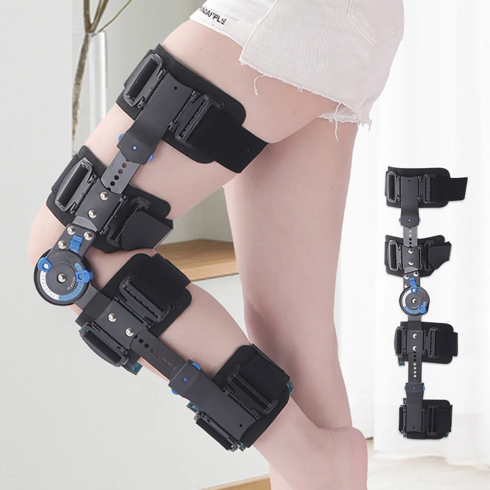 Adjustable Knee Fixation Brace Ankle Sprain Ankle Support Kneepad Meniscus and Ligament Orthopedic Knee Pad for Joint Bracket