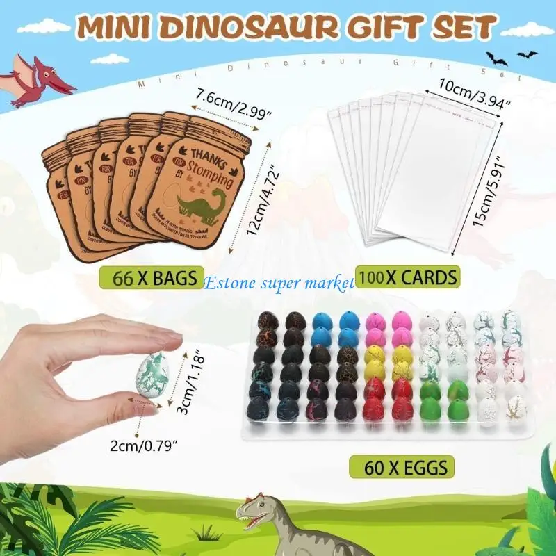 090b Magische Schlüpfen wachsen Dinosaurier addieren Wasseranbau Dino Egg Kid Bildungsspielzeug