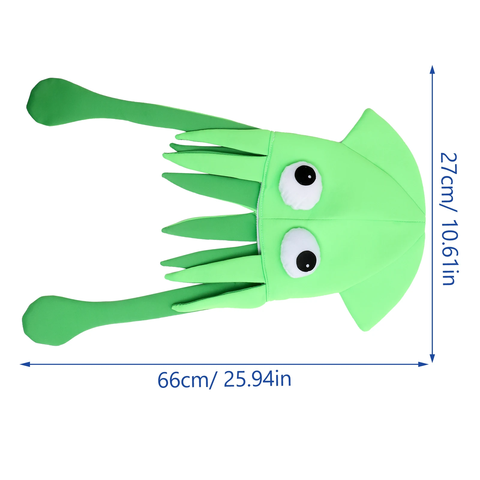 Cappello da cartone animato per feste Design di polpo Copricapo di animali carino Leggero morbido da indossare per decorazioni per feste di ballo in spiaggia