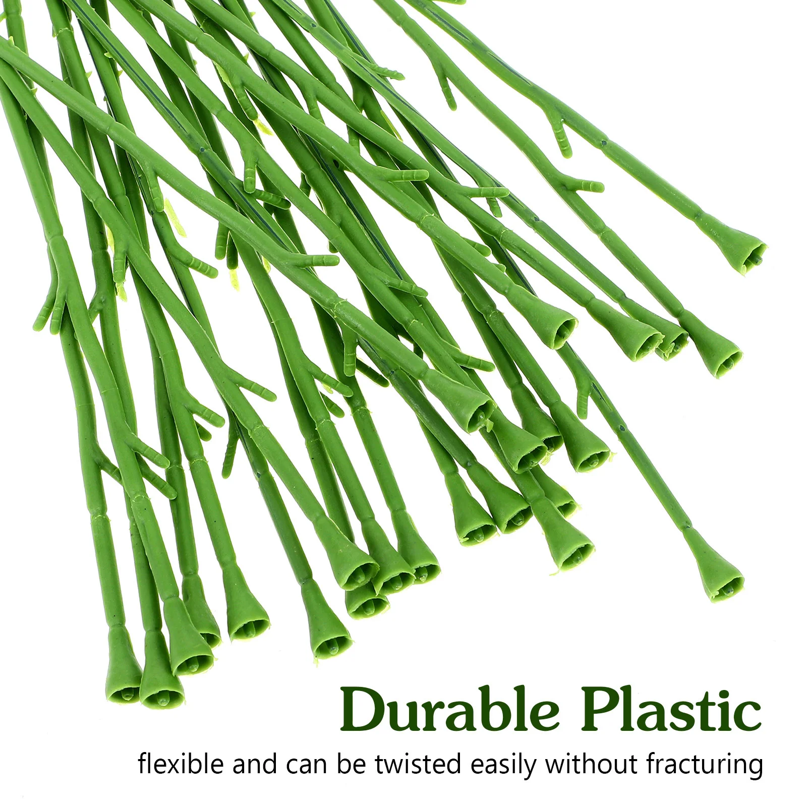 50 قطعة لتقوم بها بنفسك زهرة الجذعية الأخضر قصيرة زهرة اصطناعية رئيس ملحق لترتيب الحرفية صنع ينبع لوازم الأزهار سلك قضيب #4