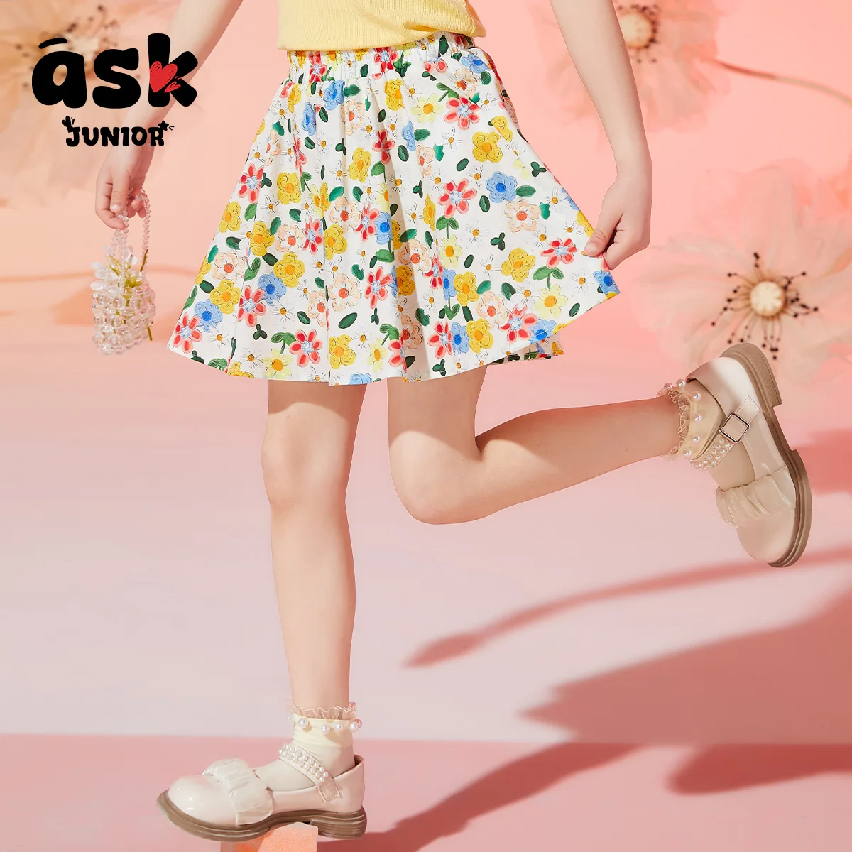 اسأل الفتيات الصغيرات الصيف شعور رائع متوسطة كبار السن الأطفال الأزهار طباعة كاملة السراويل الصغيرة الطازجة كولوتيس شاطئ الرياح #4