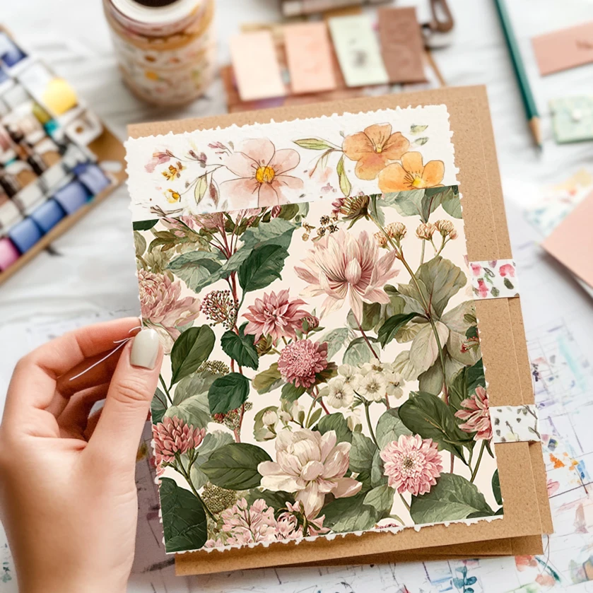 6インチ×6インチ折り紙＆スクラップブッキング用紙パック（36枚）：スクラップブッキング、折り紙、スタイリッシュなプランナー装飾用のミニマリストブラックラインシェイプ