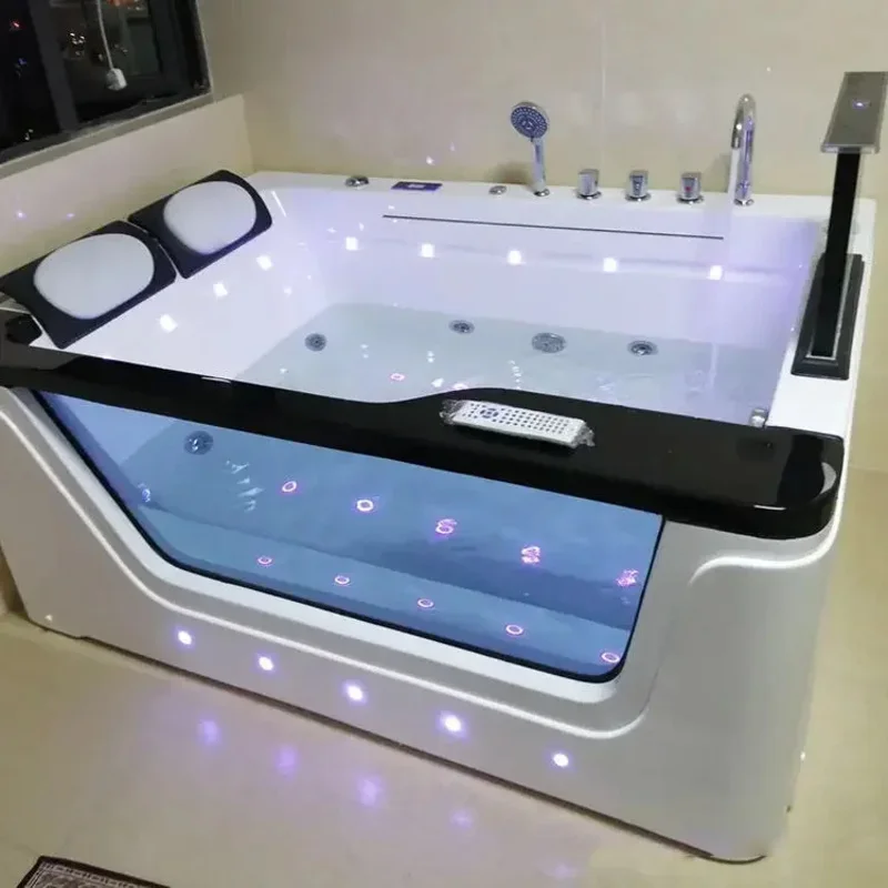 

Freestanding Acrylic Massage Bathtub, Luxury Hotel Bath, 2 People