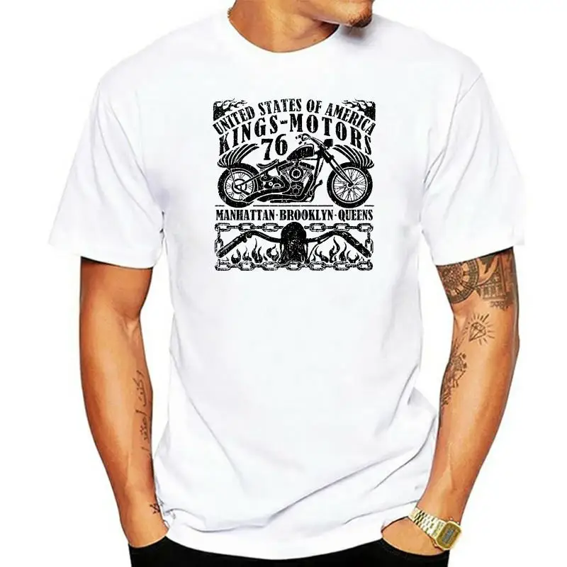 Hot Sale Men T Shirt Fashion Kings Motors T-Shirt Ride or Die Vintage Motorcycle Club Gear Race Bike Shop Summer O-Neck Tops