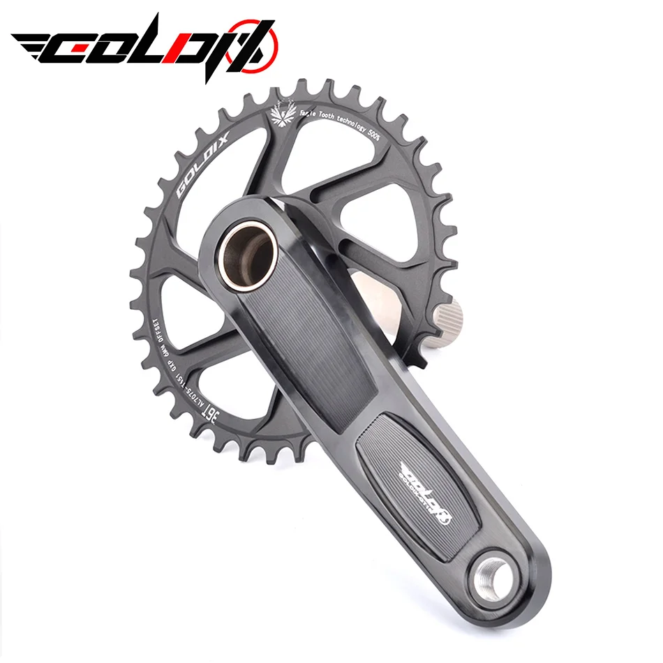 GOLDIX MTB Crankset CNC 170/175mm Bicycle MTB Crank 0/3/6degrees 30T 32T 34T 36T 38T Chainring Crown BB68/86 for Shimano SRAM