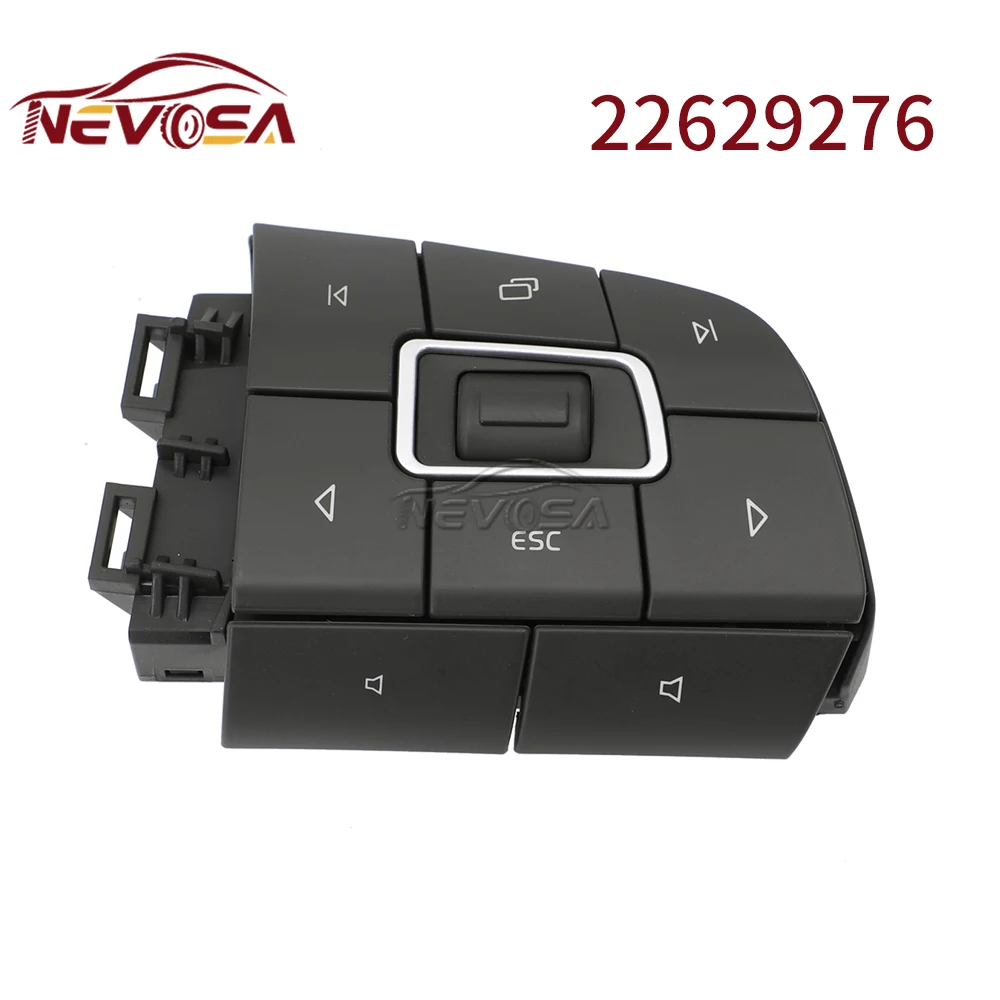 NEVOSA 12V For Volvo FM/FH 2005-2012 V4 VOL Steering Wheel Switches Module Light Key Control Button 22629276 21957047 21957046