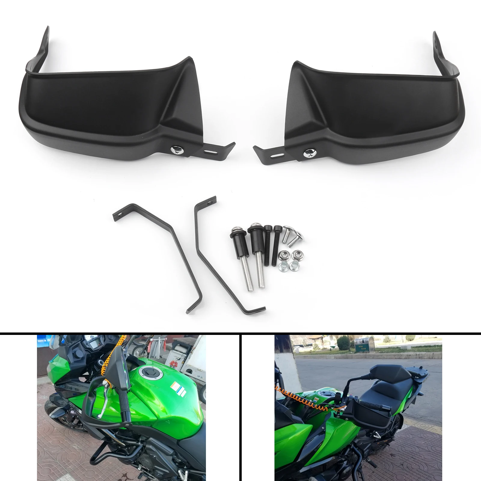 Areyourshop Handle Bar Hand Guard Protector Brake Clutch Protector Wind Shield for Kawasaki Z900 Versys 650  Versys650 1000