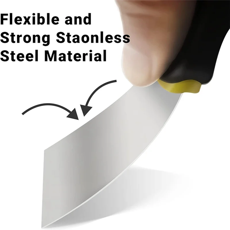 -A02R 5-pack messchraper, messenset, roestvrijstalen mesbehangschraper verfschraper gereedschap eenvoudig te installeren