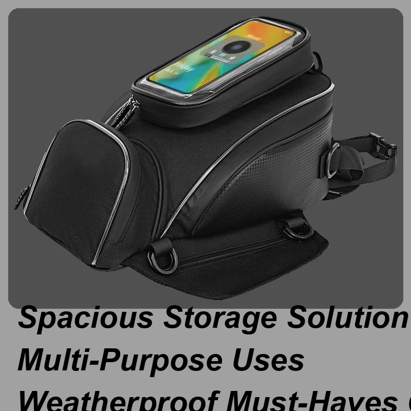 

Motorcycle Tank Bag Magnetic Waterproof Motorcycle Tank Bag Magnetic Large Capacity Touch Screen Phone Pouch Waterproof Power