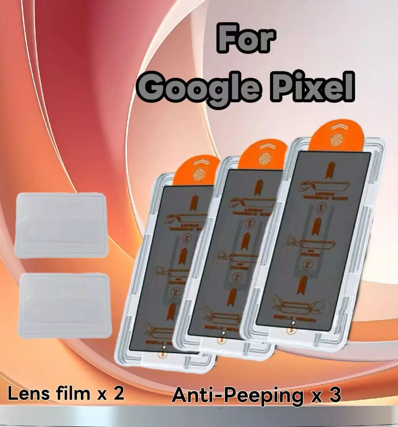 

5pcs for Google Pixel 10 9 9a Pro XL 8A 8 A 8 7 7a 6a Anti-Voyeur Protective Film Rear Camera Dust Bubble-Free Easy Install Kit