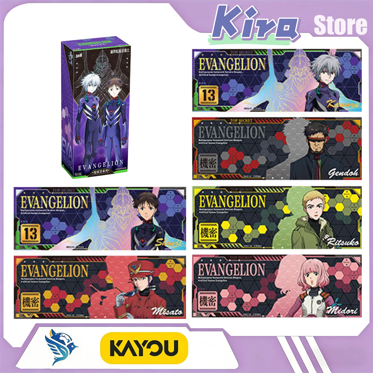 

KAYOU Neon Genesis Evangelion New Theatrical Version: Q Laser Voting Eva Anime Peripheral Collection Cards Surprise Gift Newly