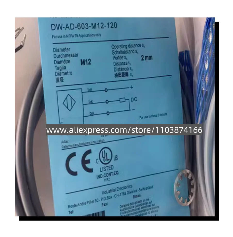 3PCS New proximity switch DW-AD-604-M12-120 DW-AD-603-M12 DW-AD-603-M12-120 DW-AD-602-M12 DW-AD-602-M12-120