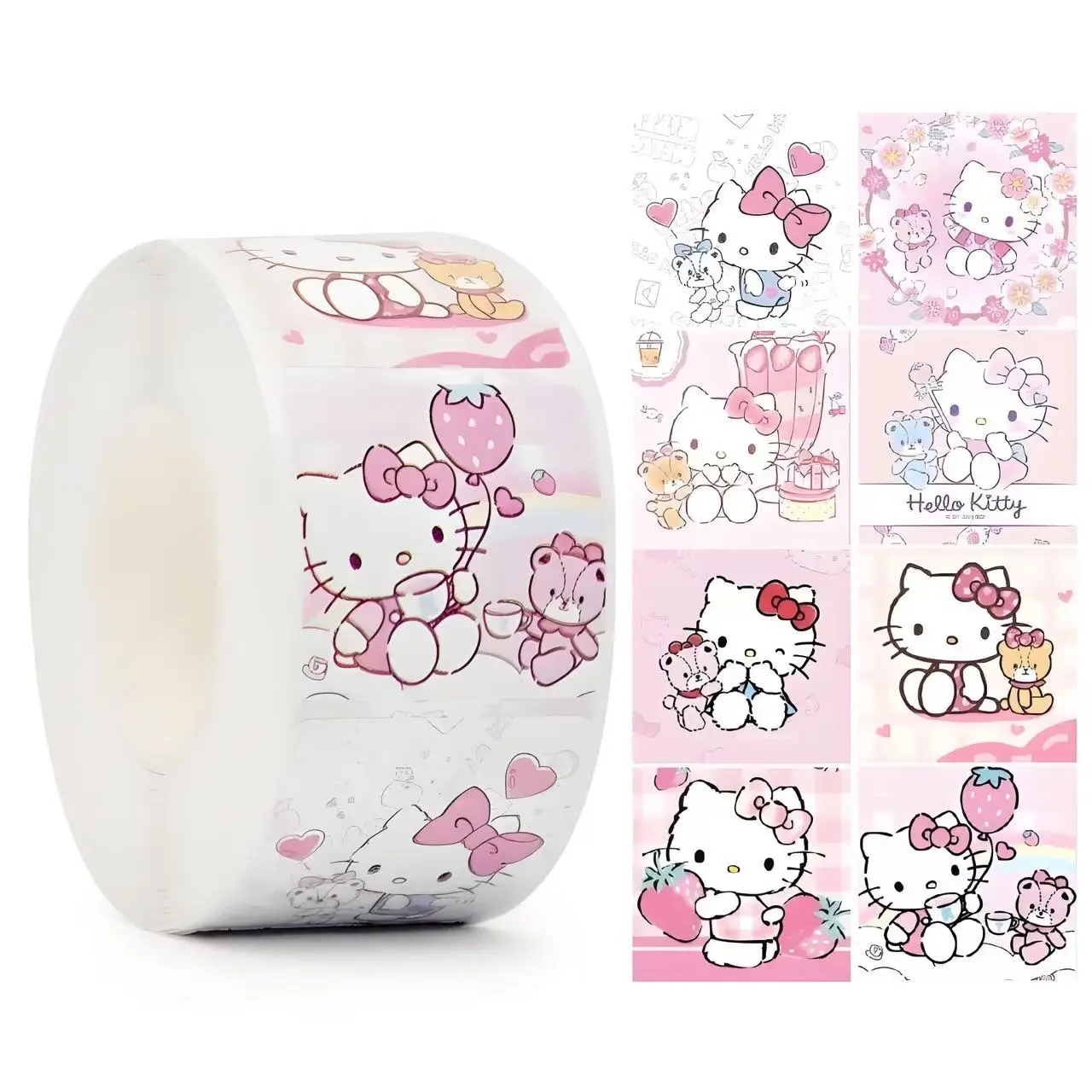 500 قطعة/لفة ملصقات سانريو هالو كيتي، شارات جرافيتي كرتونية عصرية كاواي، مقاومة للماء لزجاجة المياه هدية مجلة الكمبيوتر المحمول #6