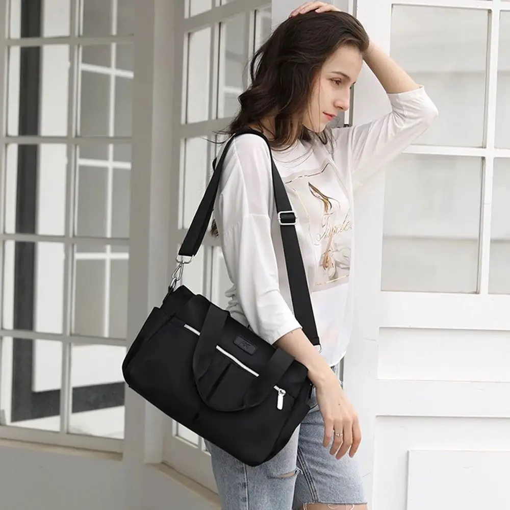 Bag Accessories Adjustable Bag Strap Nylon Black Shoulder Bag Strap Bag Belt Crossbody Bag