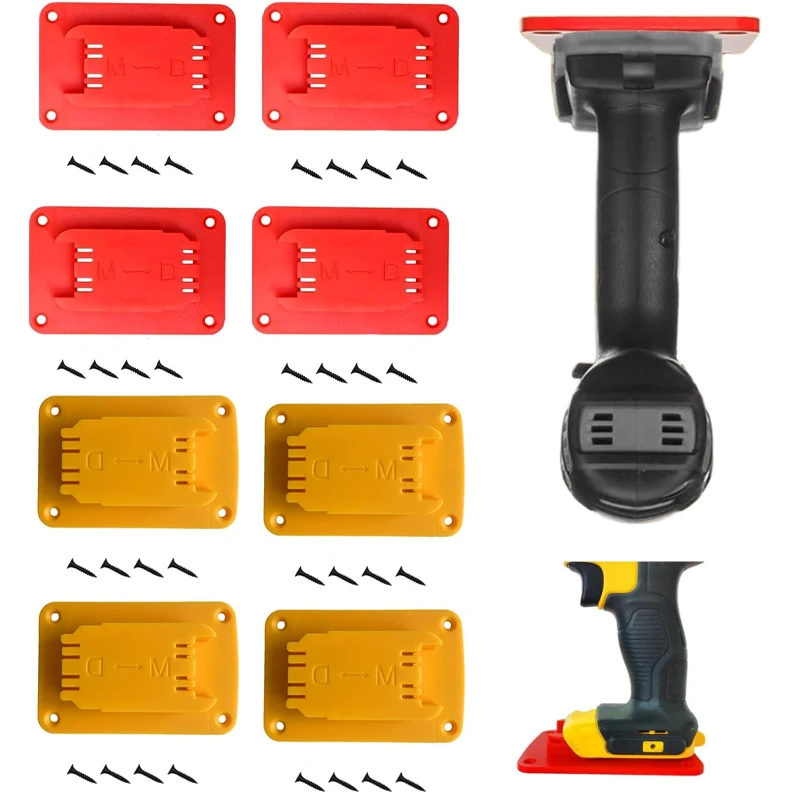 

Tool Holder for Dewalt / Milwaukee 14.4/18V/20V Battery Tool Storage Rack Wall Mount Tool Holder Fixture