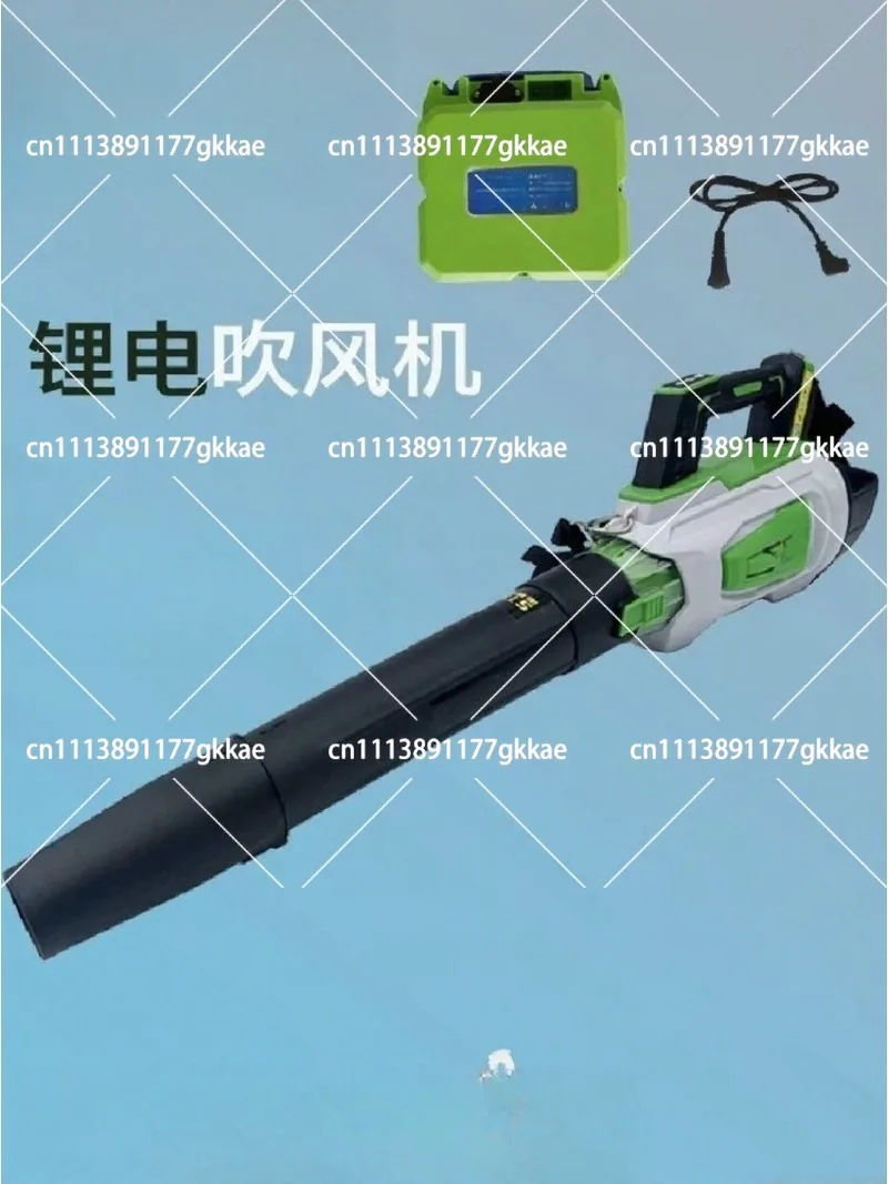 Cordless High Power Hair Dryer for Home Use, Rechargeable Blower with Dust Collector, Leaf Snow Cleaning Tool