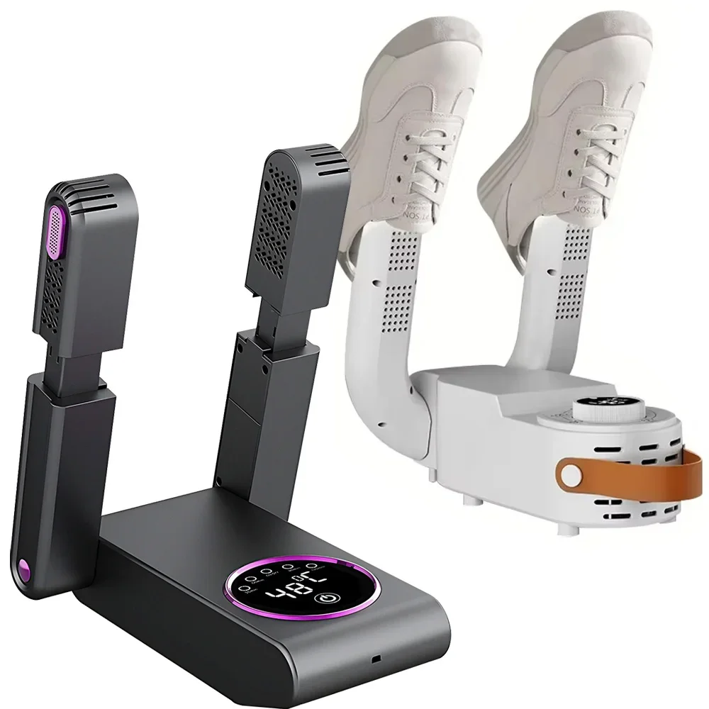 Sèche-chaussures électrique 220V, stérilisation UV, Machine de séchage de chaussures pliable, désodorisant, chaussettes, gants, chaussures humides, chauffage, sèche-bottes