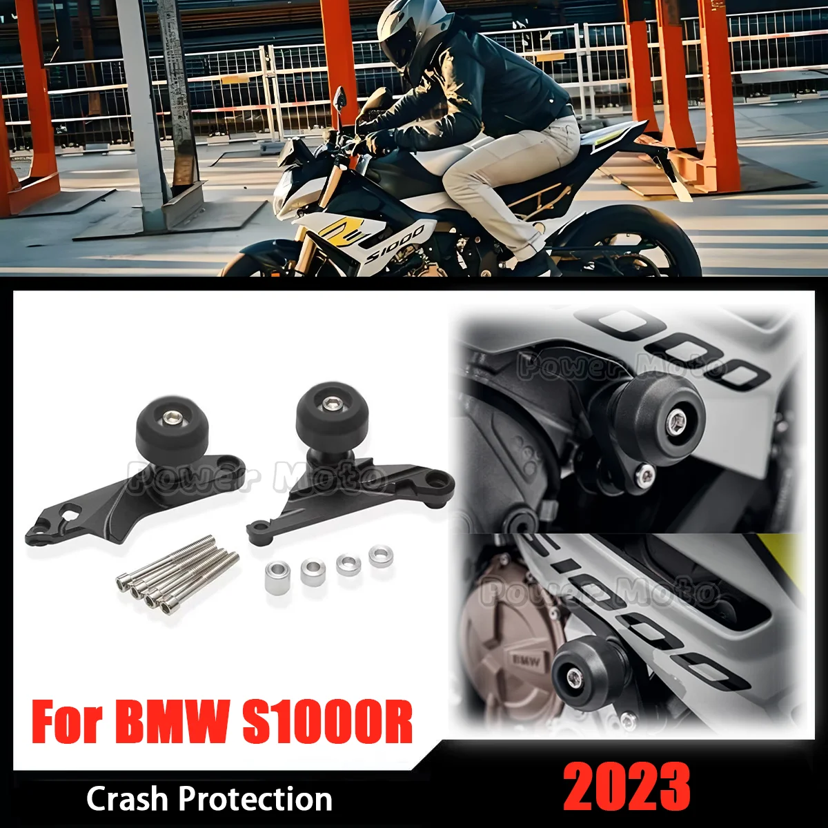 

s1000R 2023 For BMW S1000R s 1000r S 1000R 2023 Motorcycle Accessories Frame Sliders Falling Crash Protector Guards Pad