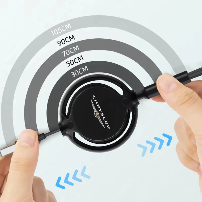 كابل بيانات شحن سريع للسيارة قابل للتطوير 3 في 1 سلك بيانات لكرايسلر 300c 300 200 200c ملحقات السيارة