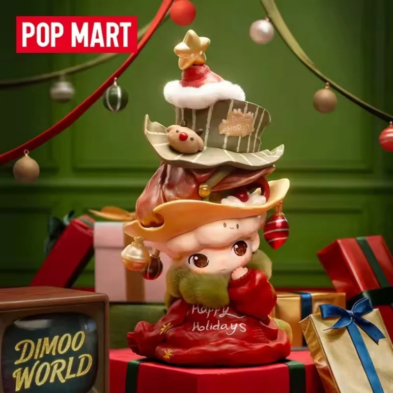 

Серия POPMART DIMOO стать рождественскую елку, экшн-фигурка, слепая коробка, игрушки, кавайная фигурка, сюрприз, натуральная коробка, подарок для девочек