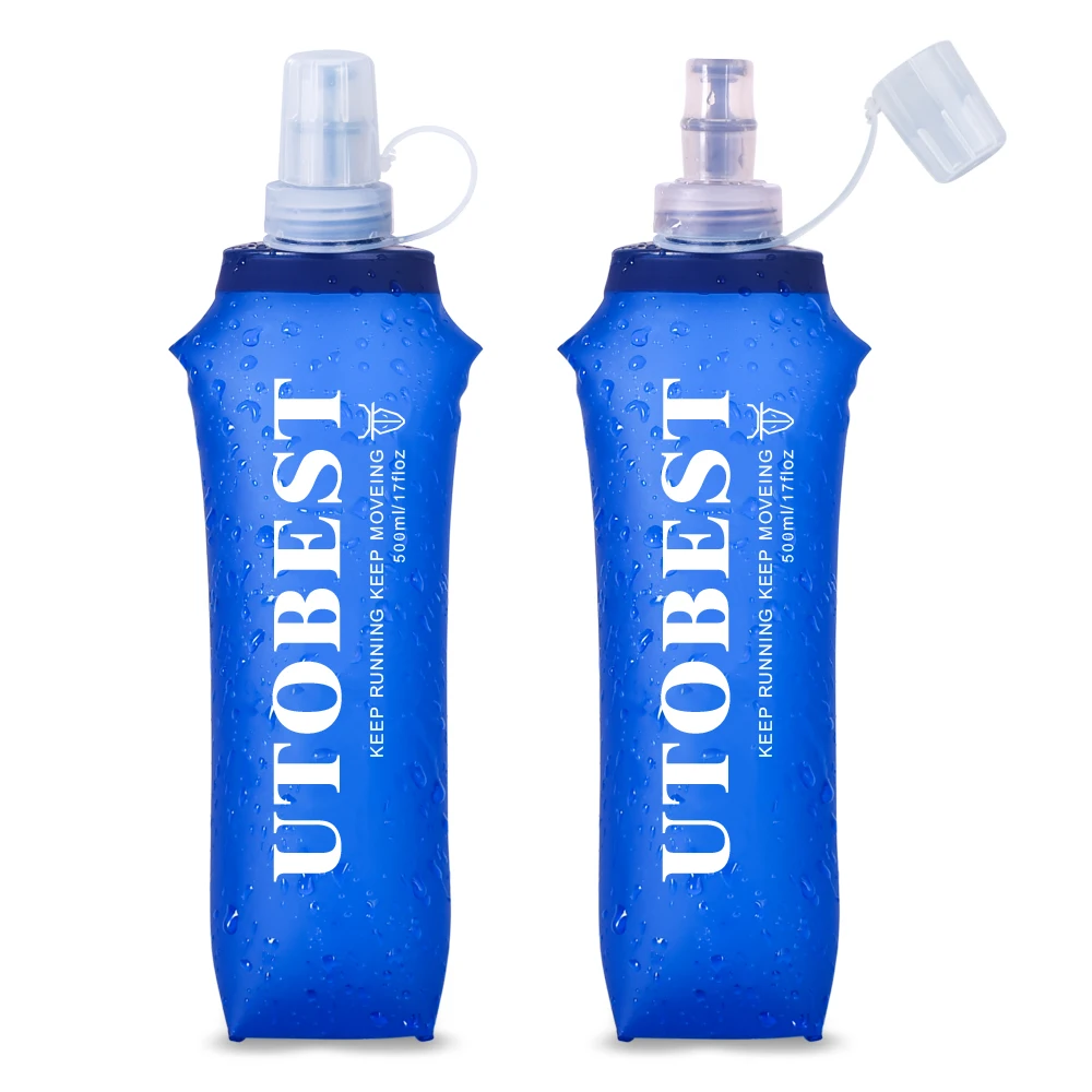 UTOBEST Soft Flask Running Collapsible Water Bottles BPA PVC Free