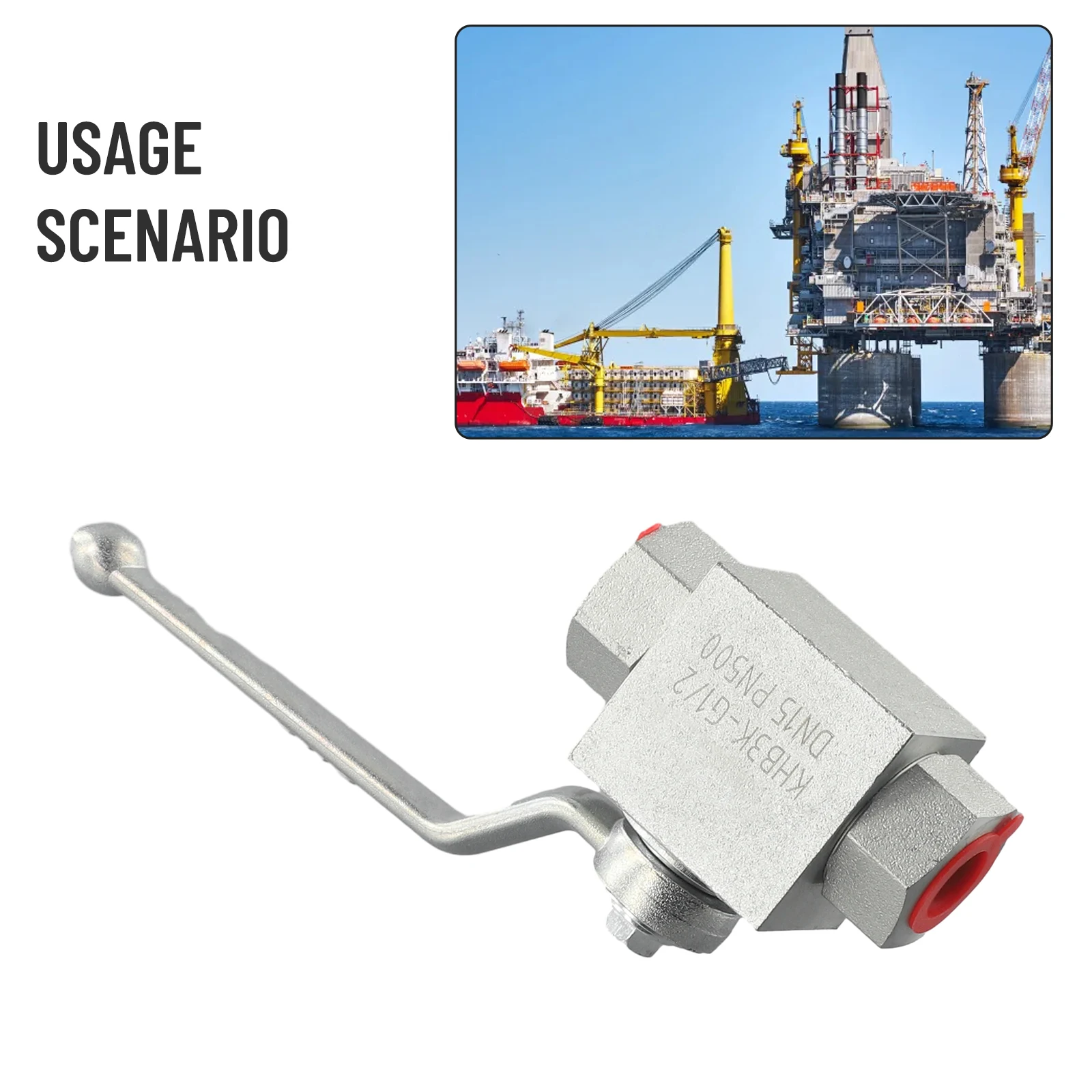 1 قطعة صمام كروي هيدروليكي 3 طريقة صمام كروي عالي الضغط 1/4 "إلى 1" لـ BSP-500 Bar MWP صمام كرة أرضية هيدروليكي