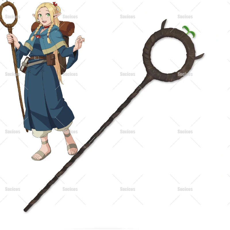 

Marcille Staff Cane Delicious in Dungeon Cosplay Props Weapons Halloween Christmas Fancy Party Accessories For Women Men
