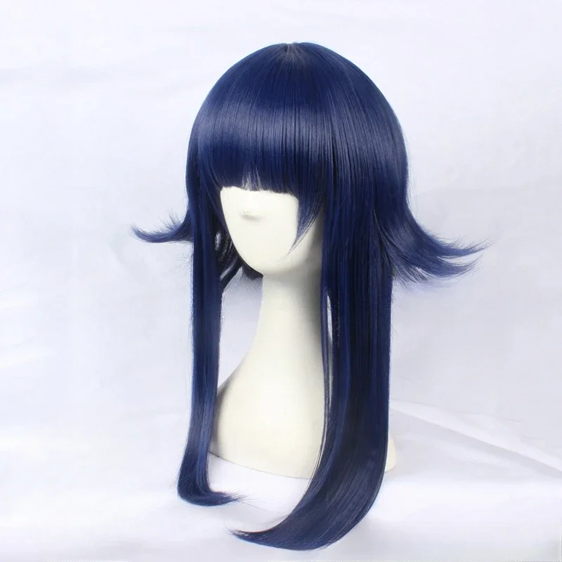 HOKAGE NINJA Hyuga Hinata Cosplay Wig School Days Synthetic Medium Long Straight Wig Anime Coser Childhood Cute Girl Wig Party