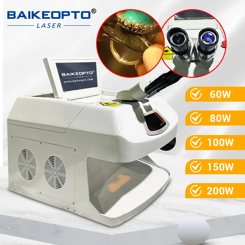 150W Jewelry Laser Welding Machine BK-JW150E Desktop Laser Gold CCD Camera Welder for Glasses Frame Gold Silver Repair