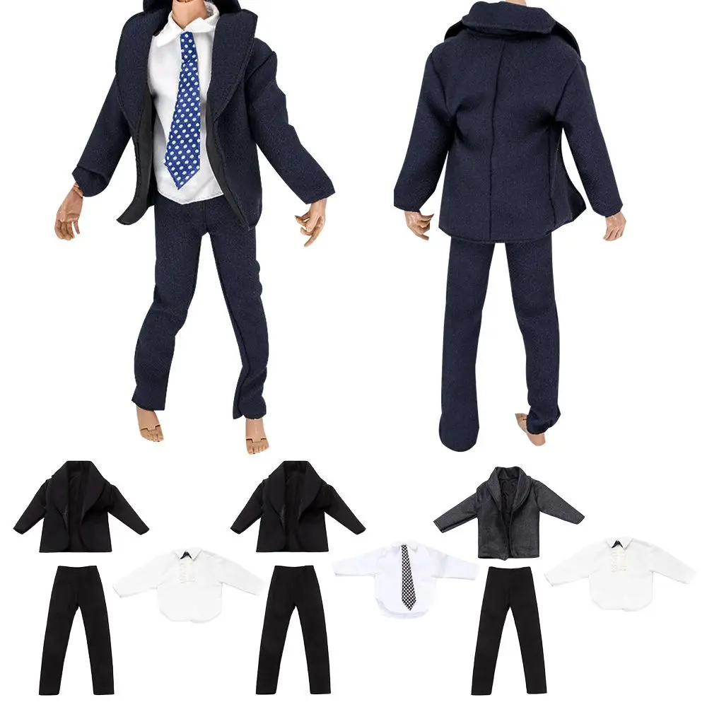 1 Set 1/6 Doll Clothes Male Doll Shirt Daily Wear for 30cm Doll Casual Suit Suit Clothes Doll Pants Wedding Party Suit Accessory