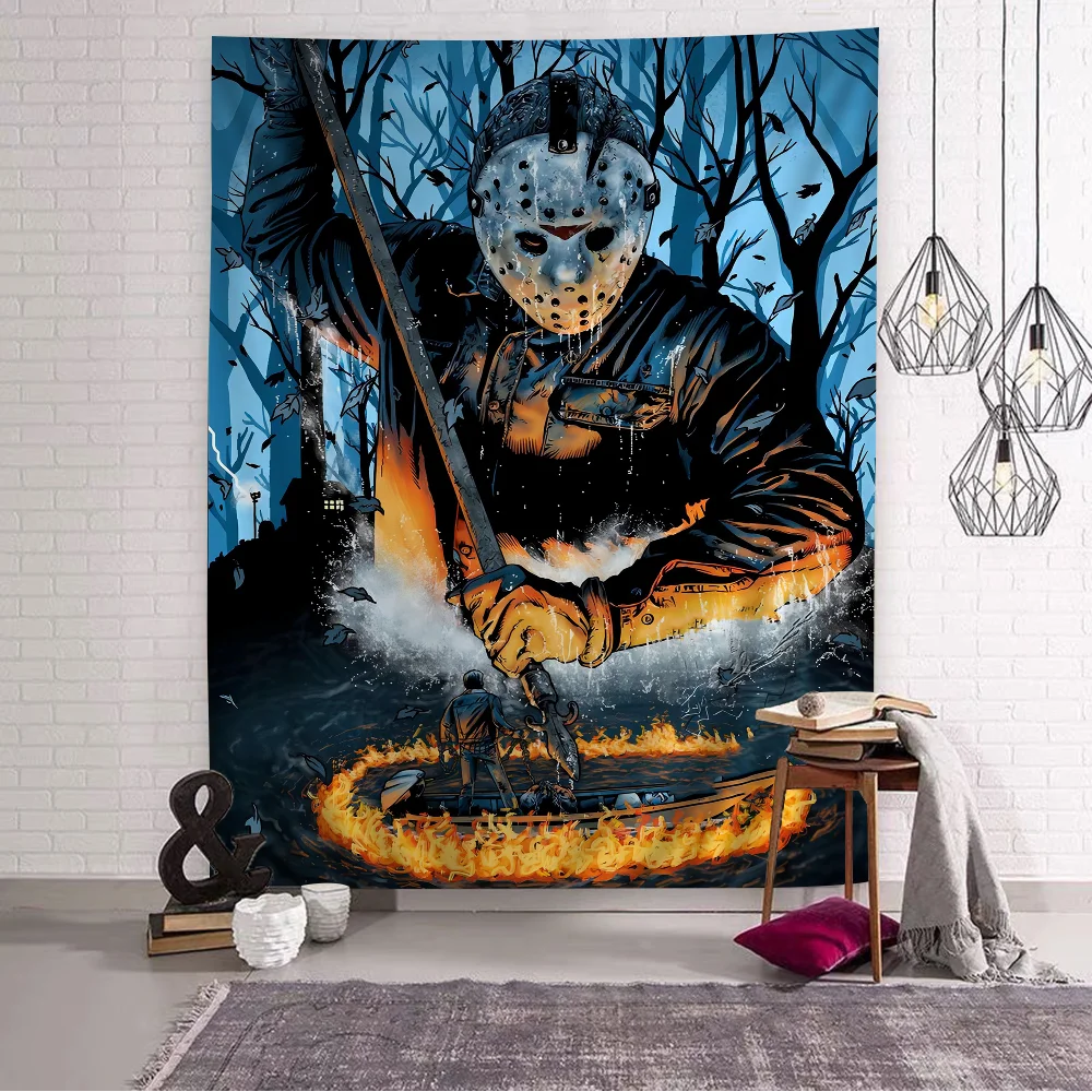 Friday the 13th Colorful Tapestry Wall Hanging Cheap Hippie Wall Hanging Bohemian Wall Tapestries Mandala Wall Hanging Sheets
