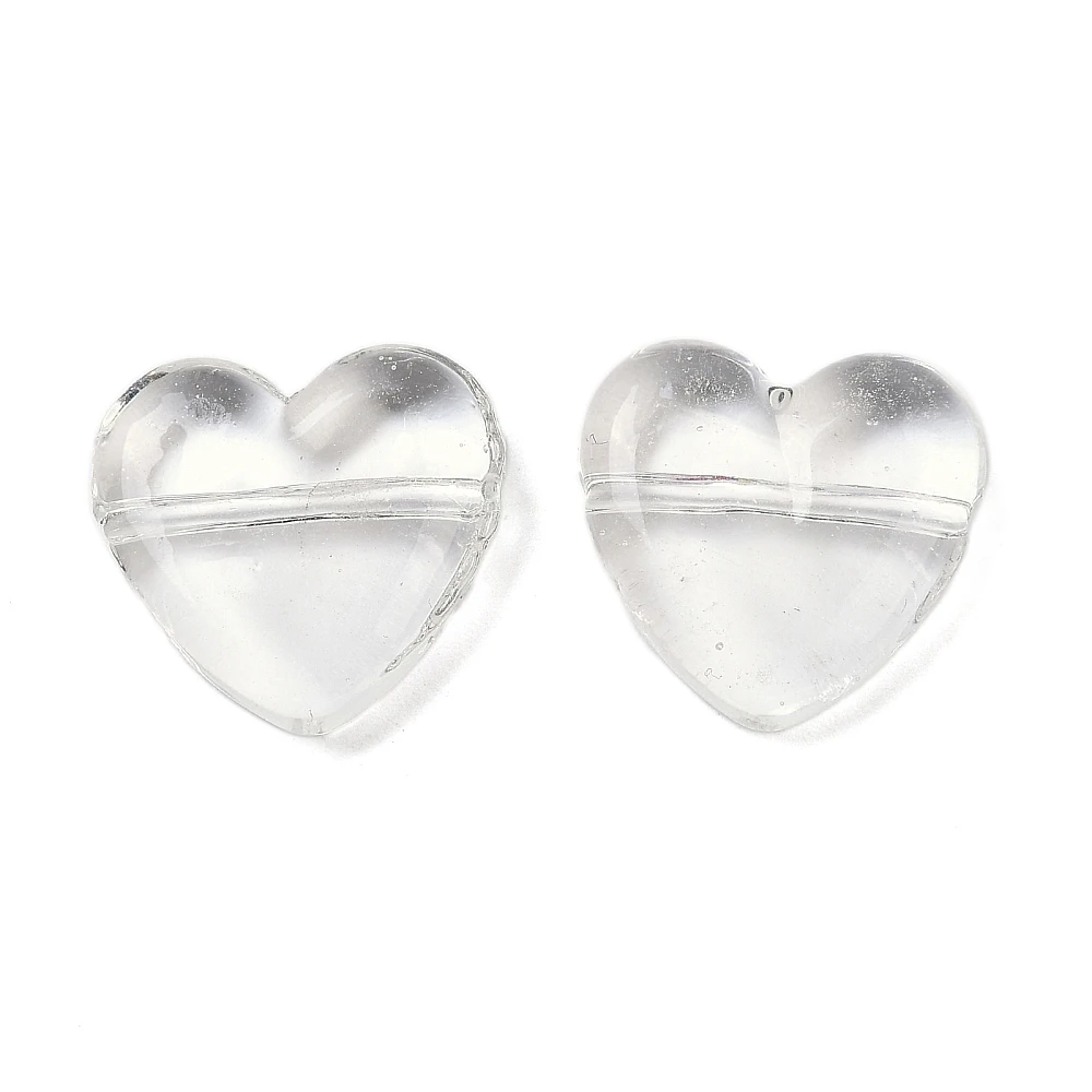 10 Stück handgefertigte mehrfarbige Herz-Glasperlen aus Lampwork-Glas, Valentinstagsgeschenk, 19–20 x 6,5–7 mm für die Herstellung von DIY-Schmuck – Detail 37