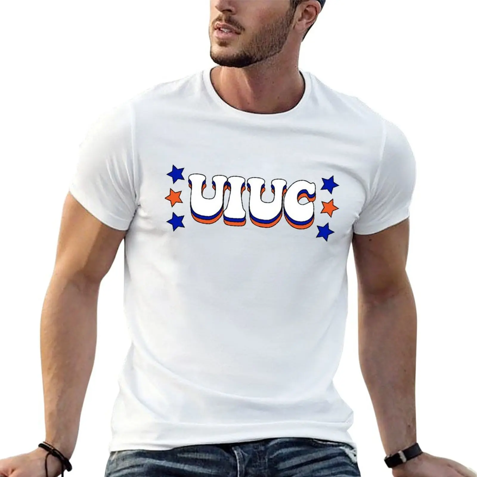 

shirt Champaign Stars of for man slim shirts Urbana t luxury man T-Shirt t fit Illinois University