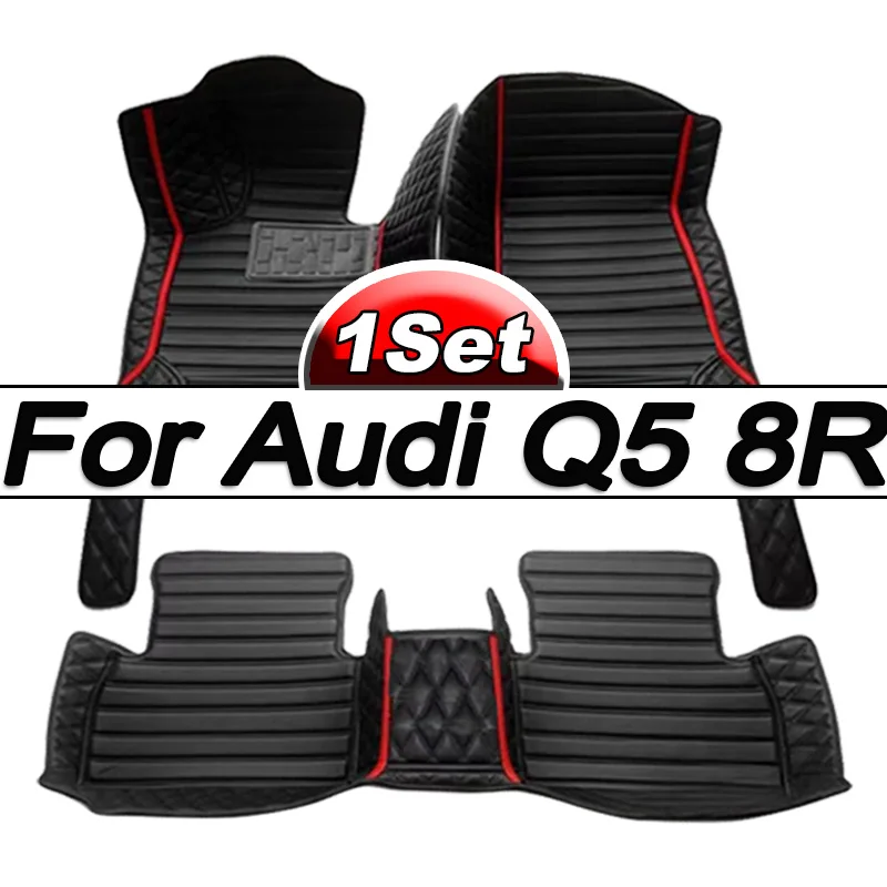 Auto Leather Carpets For Audi Q5 8R 2016 2015 2014 2013 2012 2011 2010 2009 Car Floor Mats Interior Accessories Protector Parts