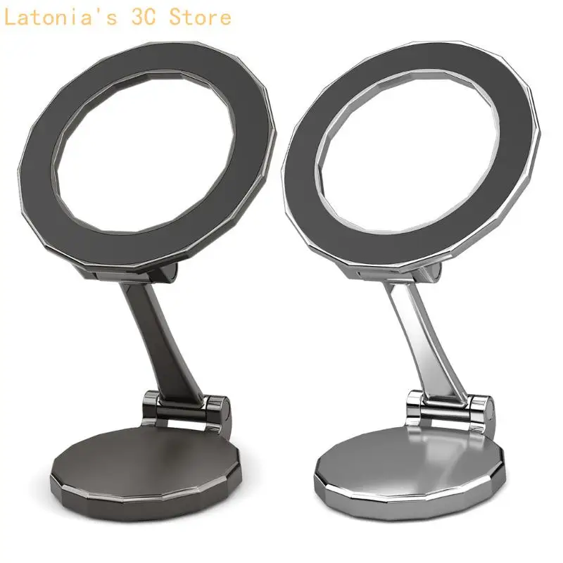 360 Grad drehbarer Autotelefonhalter für Telefon 17 16, faltbarer Magnethalter X3UB – Detail 4