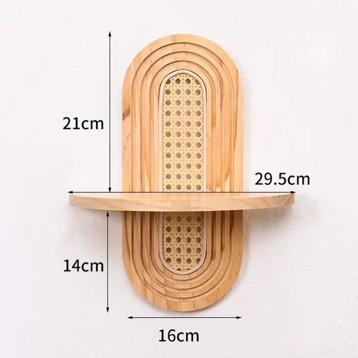 Estilo de madeira chinês decoração de parede prateleira quarto sala estar fundo artesanal rattan flor rack armazenamento a