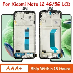 Wysoka jakość dla Xiaomi Redmi Note 12 4G 23021RAAEG wyświetlacz LCD ekran dotykowy Digitizer zgromadzenie dla Redmi Note 12 5G22111317I