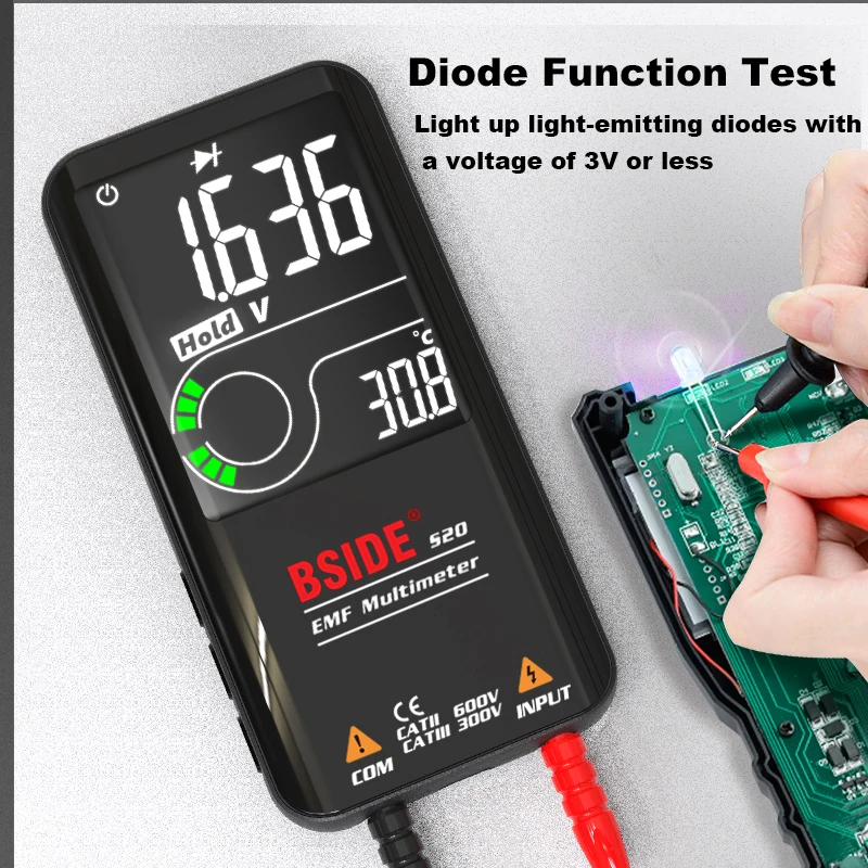BSIDE S20 Digital Multimeter NCV+EMF Detector 3.5