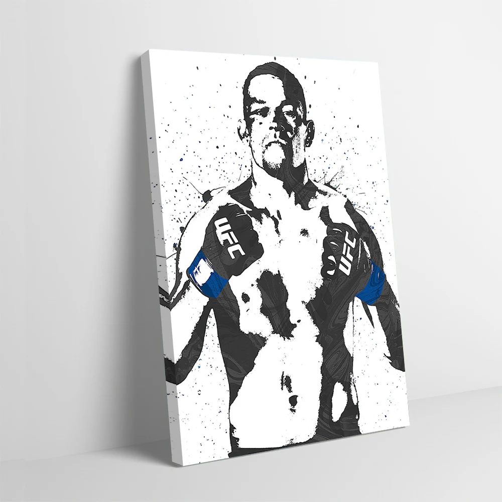 

Nate Diaz печать плакатов настраиваемые картины настенная живопись на холсте для украшения интерьера игровые украшения дома комната