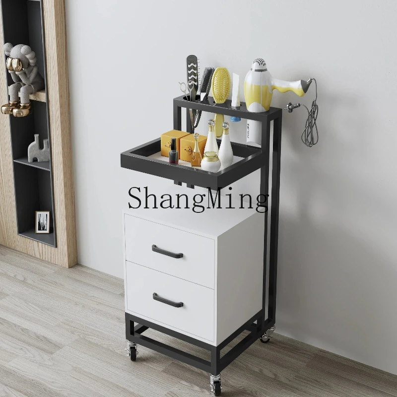FGpremium delicate installation-free barber shop special tool cart for hair cutting floor-to-ceiling drawer cabinet cart