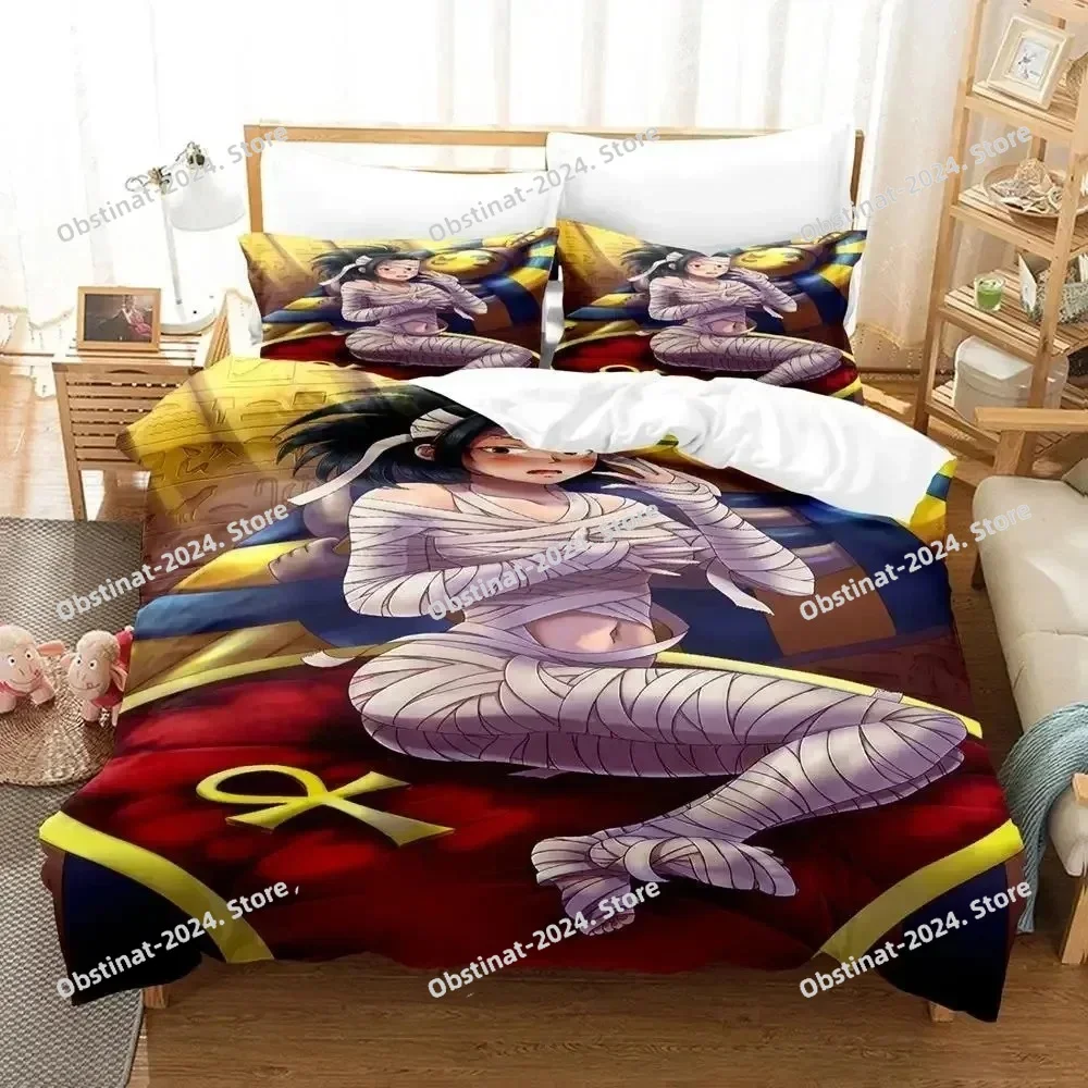 

Mummy Girls Anime Bedding Set Duvet Cover Bed Set Quilt Cover Pillowcase Comforter king Queen Size Boys Adult Bedding Set